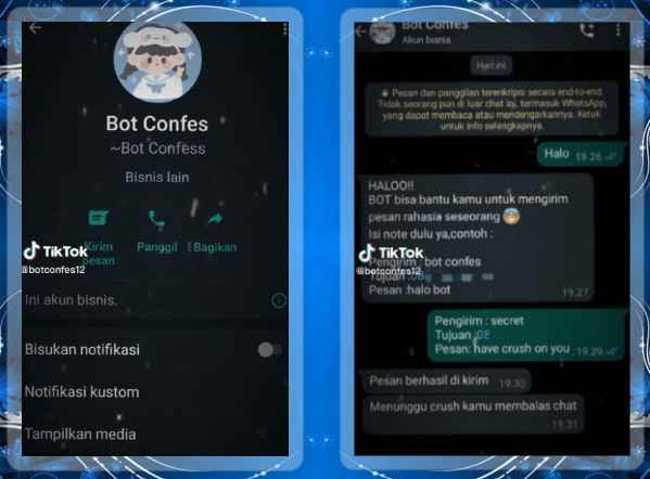 Bot Confess WA (WhatsApp) Link Nomor Bot Stiker WA 2023