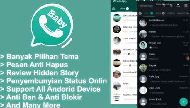 Baby WhatsApp (WA) Mod Apk Premium Link Downlaod Terbaru