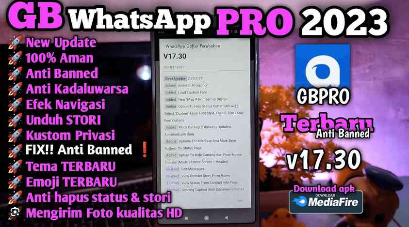 GBWhatsApp Pro V17.30 Apk Mod Download GB WA Versi 17.30