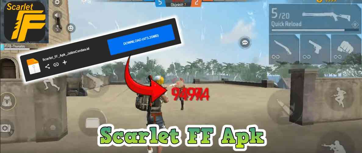 Scarlet FF Apk Mod Andaroid iOS Download Scarlet Free Fire 2023