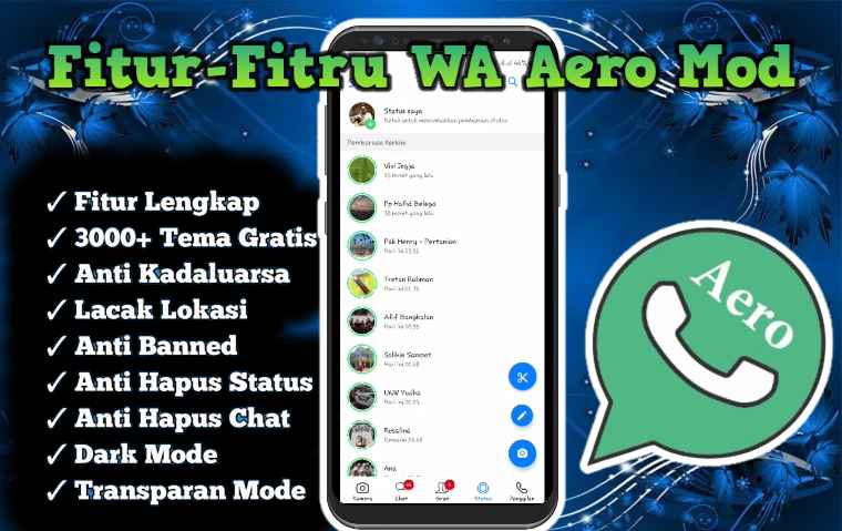 WhatsApp Aero Apk Mod Link Download iOS WA Aero Hazar Apk